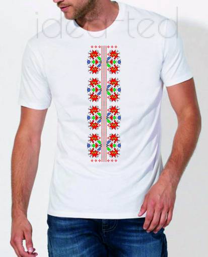Мъжка тениска с автентичен народен мотив