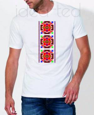 Мъжка тениска с автентичен народен мотив