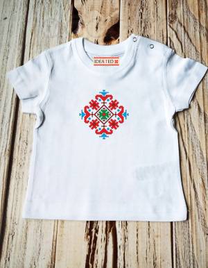 Бебешка тениска с автентичен народен мотив