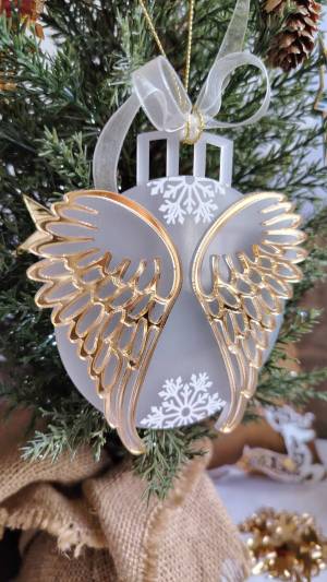 Коледна играчка "Christmas Angel Wings"